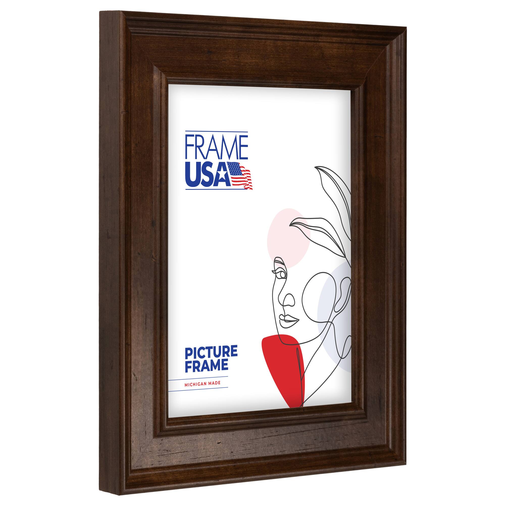 Frame USA Café Beveled Mocha Single Image Picture Frame with Mat
